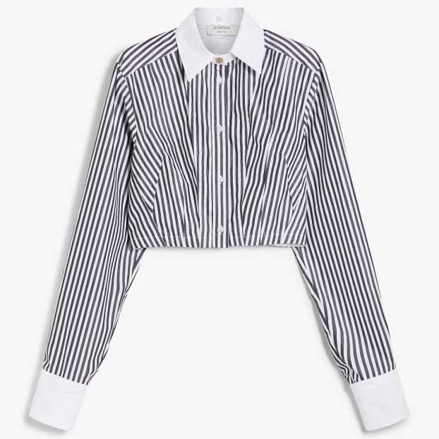 Sportmax - Chemise 'Striped Cropped' pour Femmes
