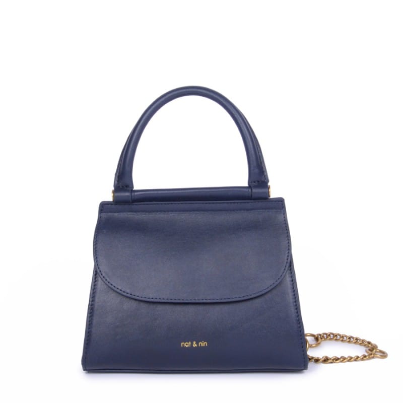Nat & nin DANY-0 sac à rabat en cuir et coton Taille Unique