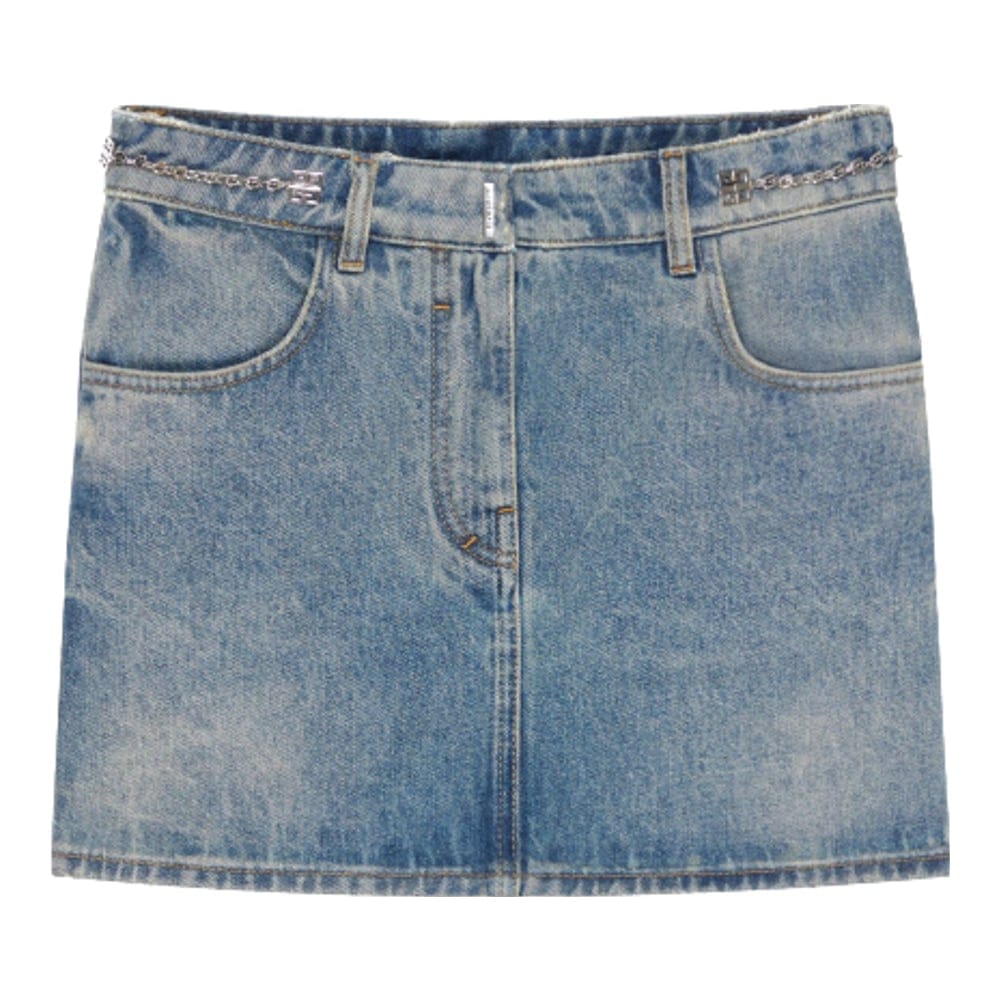 Givenchy - Jupe en Jean '4G-Chain' pour Femmes