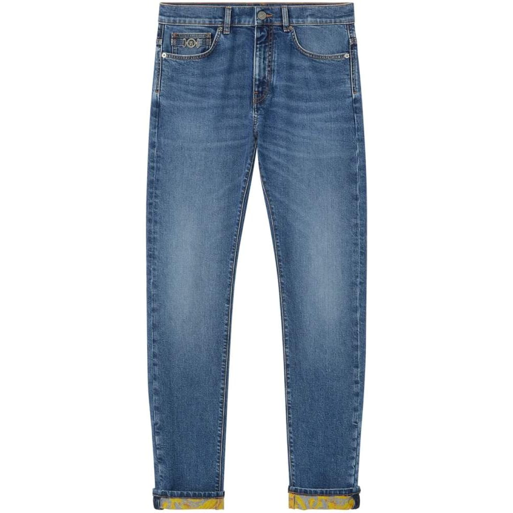 Versace - Jeans 'Barocco Slim-Fit' pour Hommes