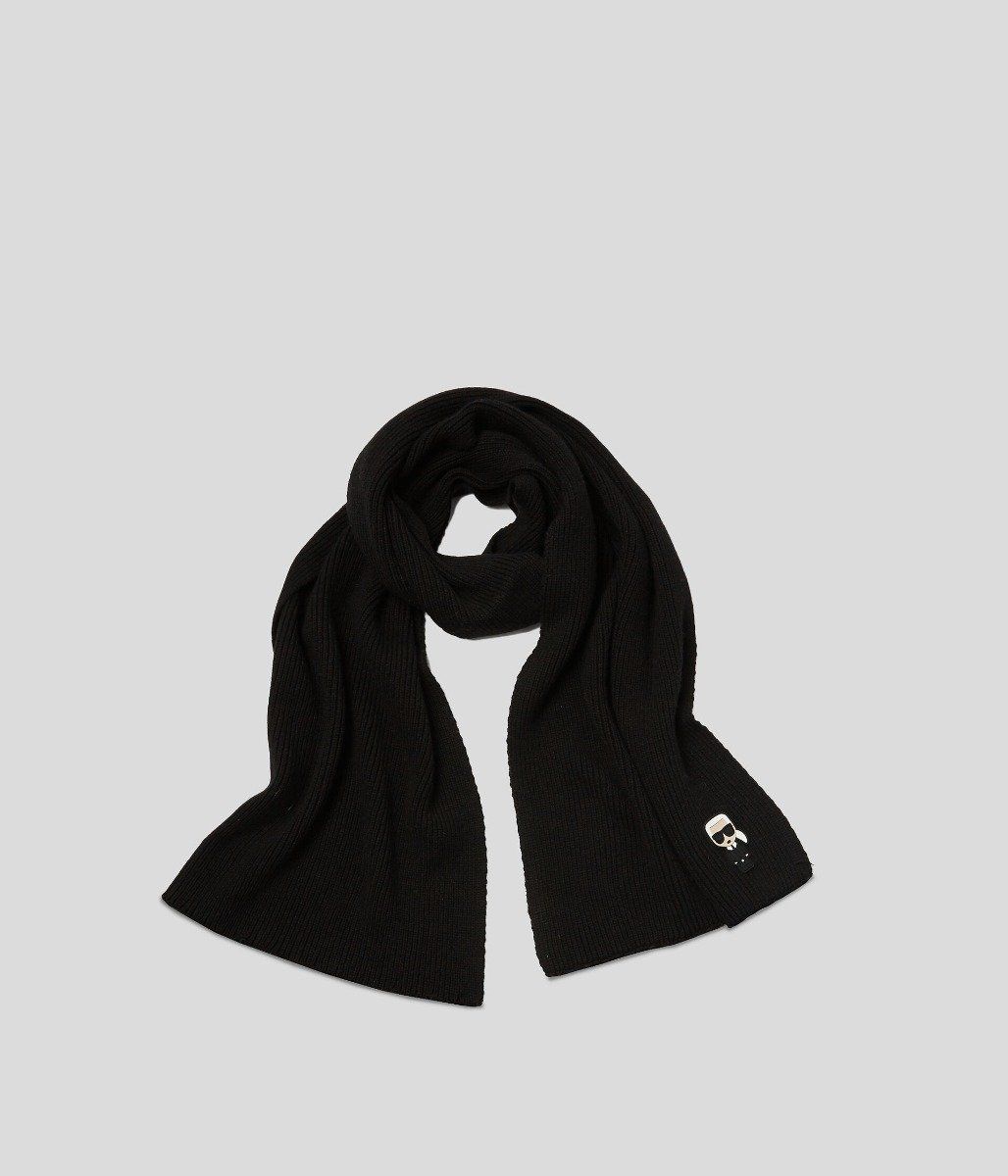 Karl lagerfeld - K/IKONIK KARL PATCH KNIT SCARF