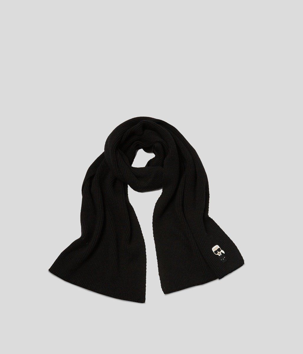 Karl Lagerfeld - K/IKONIK KARL PATCH KNIT SCARF