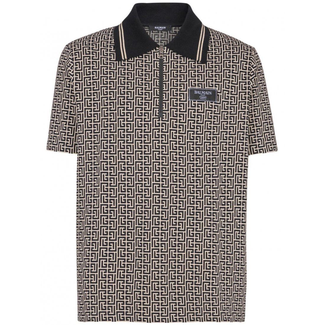 Balmain - Polo 'Labyrinth Jacquard' pour Hommes