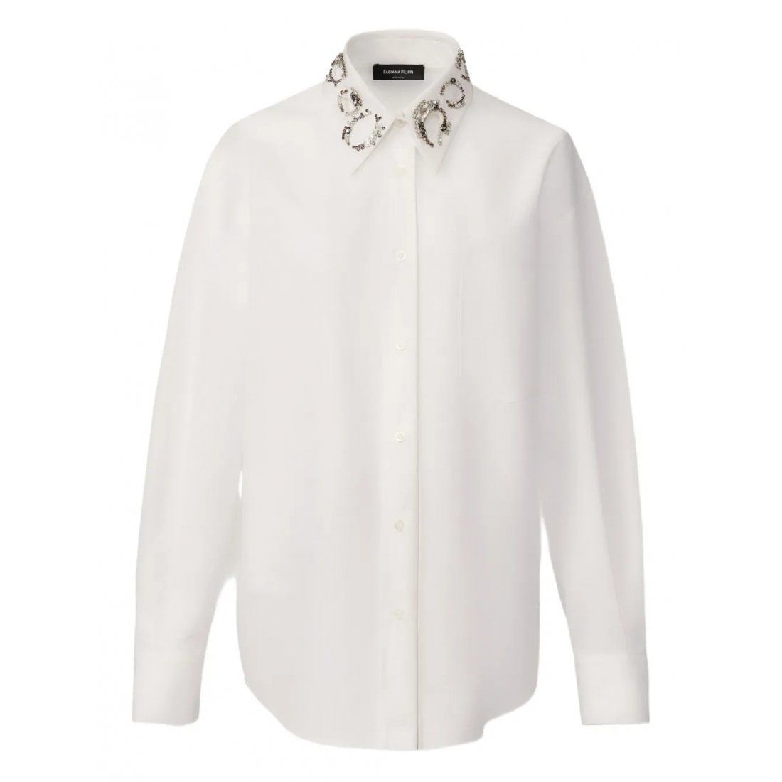Fabiana filippi - Chemise 'Embellished-Collar' pour Femmes