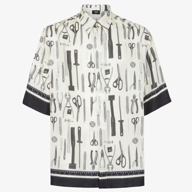 Fendi - Chemise à manches courtes 'Graphic-Print' pour Hommes