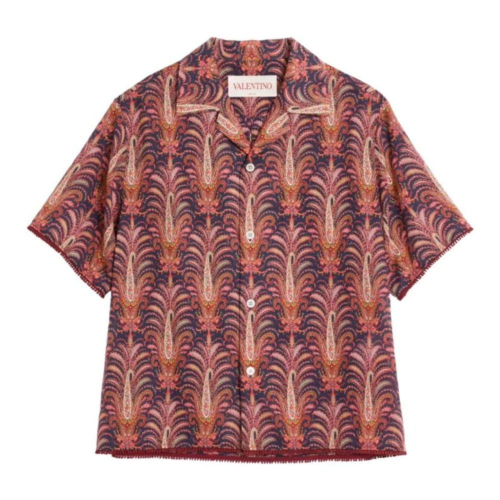 Valentino garavani - Chemise à manches courtes 'Voyage Imaginaire-Print Bowling' pour Hommes