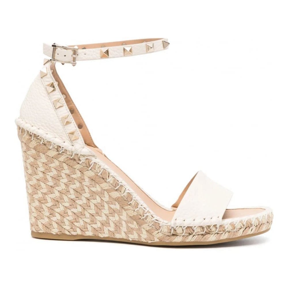 Valentino garavani - Espadrilles 'Rockstud Wedge' pour Femmes