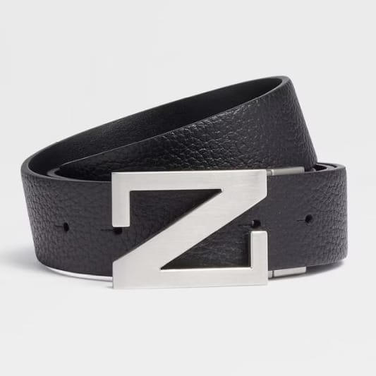 Zegna - Ceinture Réglable 'Reversible' pour Hommes