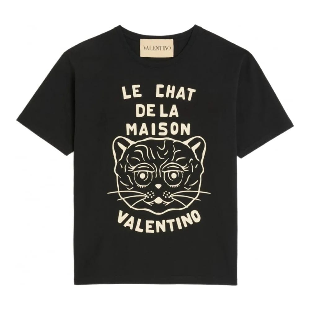 Valentino garavani - T-shirt 'Chat De La Maison-Print' pour Hommes