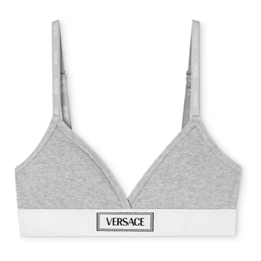 Versace - Soutien-gorge 'Logo-Patch' pour Femmes