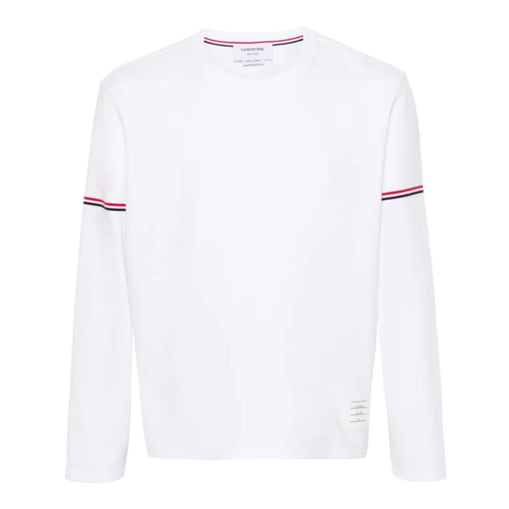 Thom browne - T-Shirt manches longues 'RWB Stripe' pour Hommes