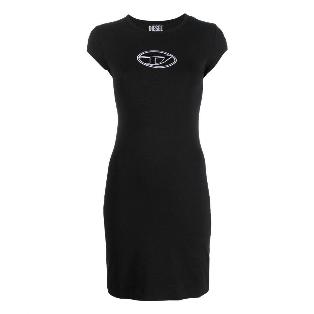 Diesel - Robe T-shirt 'Embroidered-Logo' pour Femmes