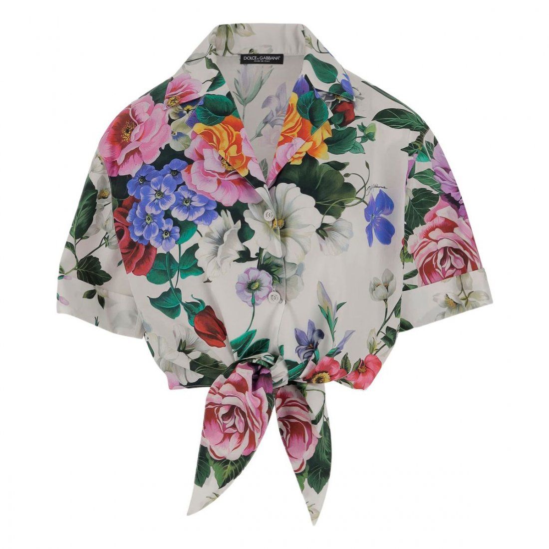 Dolce&gabbana - Chemise à manches courtes 'Floral Pattern' pour Femmes
