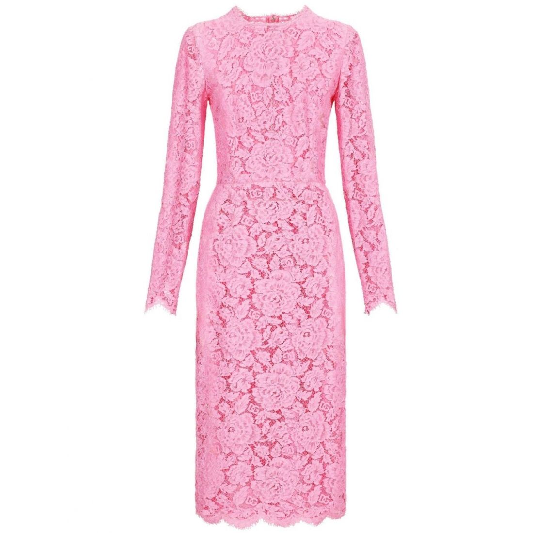 Dolce & Gabbana - Robe Midi 'Floral-Lace Long-Sleeve' pour Femmes