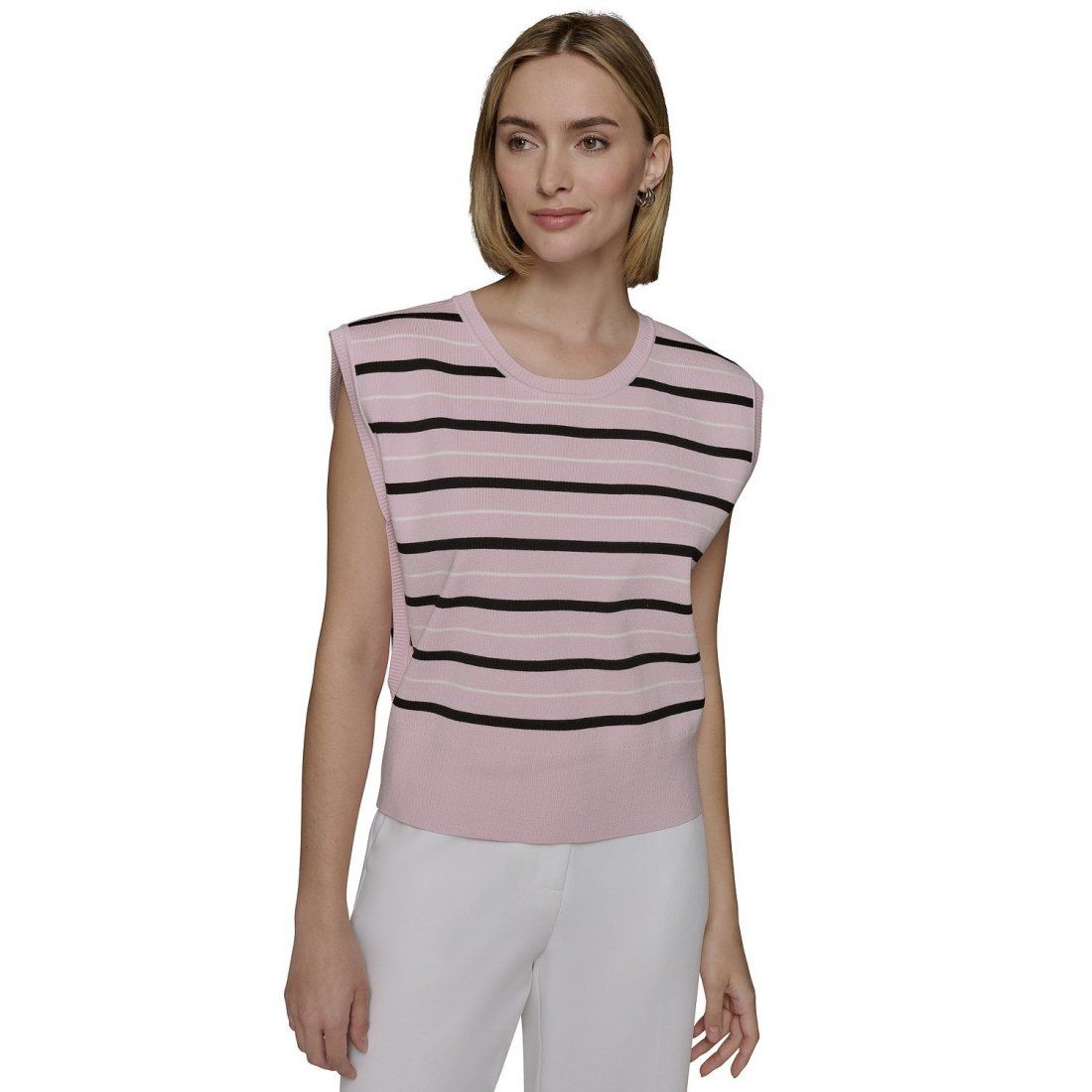 Karl lagerfeld paris - Pull 'Sleeveless Stripe' pour Femmes