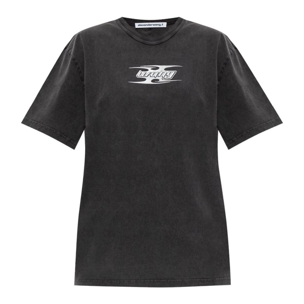 T by alexander wang - T-shirt 'Blade-Logo' pour Femmes