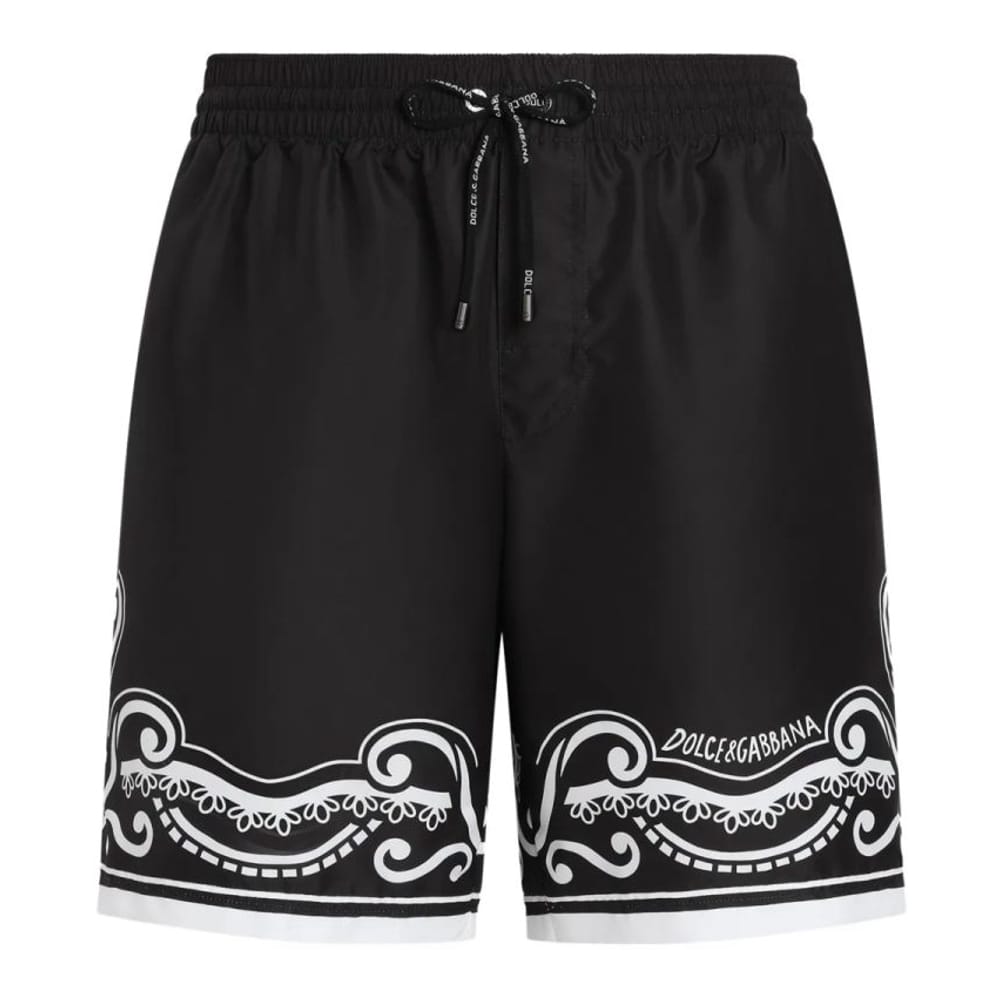 Dolce&gabbana - Short de bain 'Bandanna-Print Mid-Length' pour Hommes