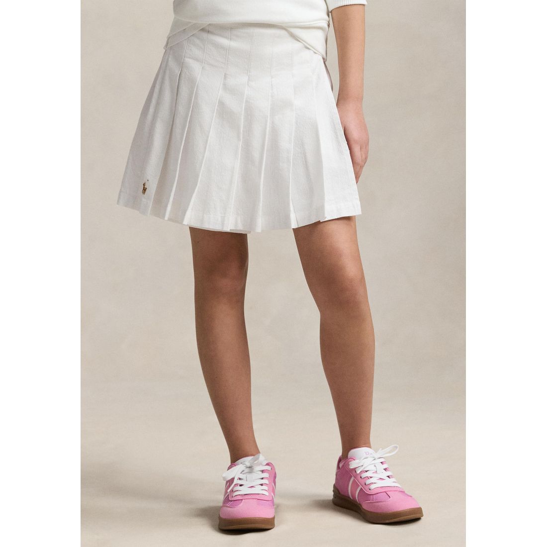 Ralph lauren kids - "Skort 'Pleated Cotton Seersucker Wrap' pour Grandes filles"