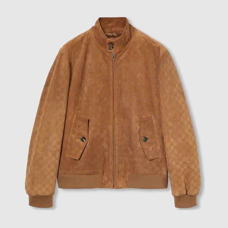 Gucci - Veste 'Aviator With Embossed GG Detail' pour Hommes