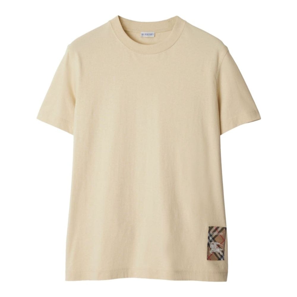 Burberry - T-shirt 'Check Label' pour Hommes