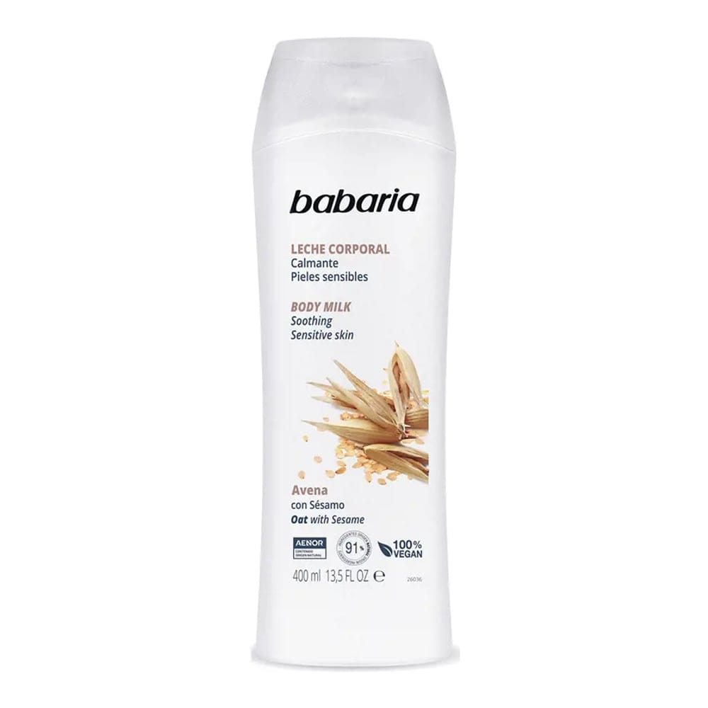 Babaria - Lait Corporel 'Avena Soothing' - Peaux sensibles, 400 ml