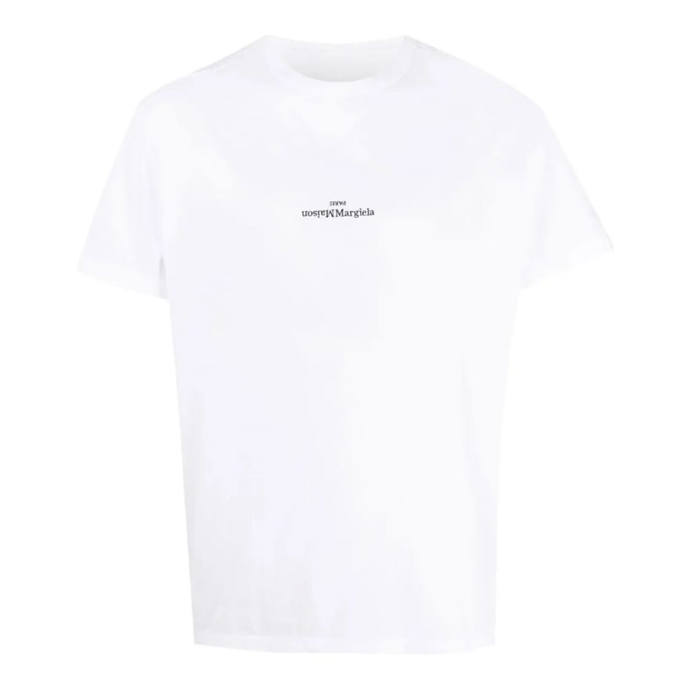 Maison margiela - T-shirt 'Distorted-Logo' pour Hommes