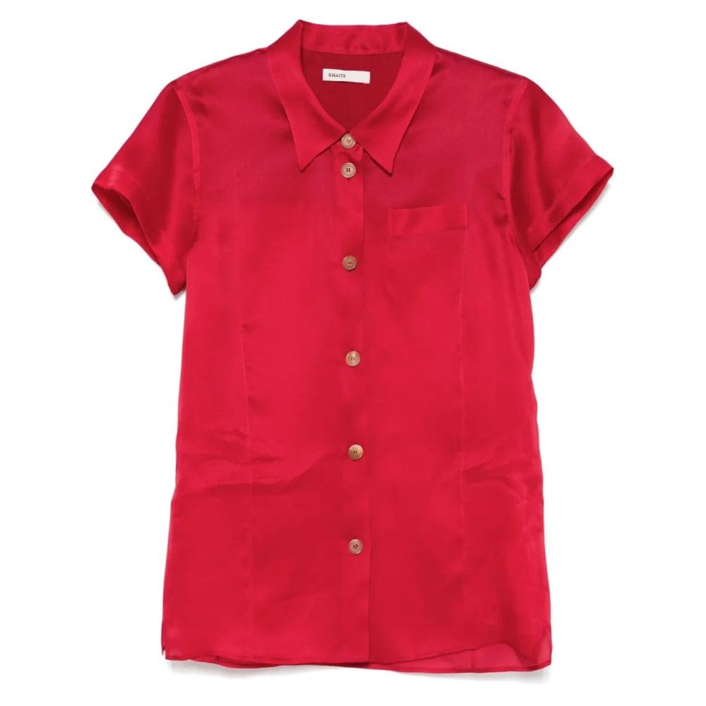 Khaite - Blouse à manches courtes 'Keefe' pour Femmes