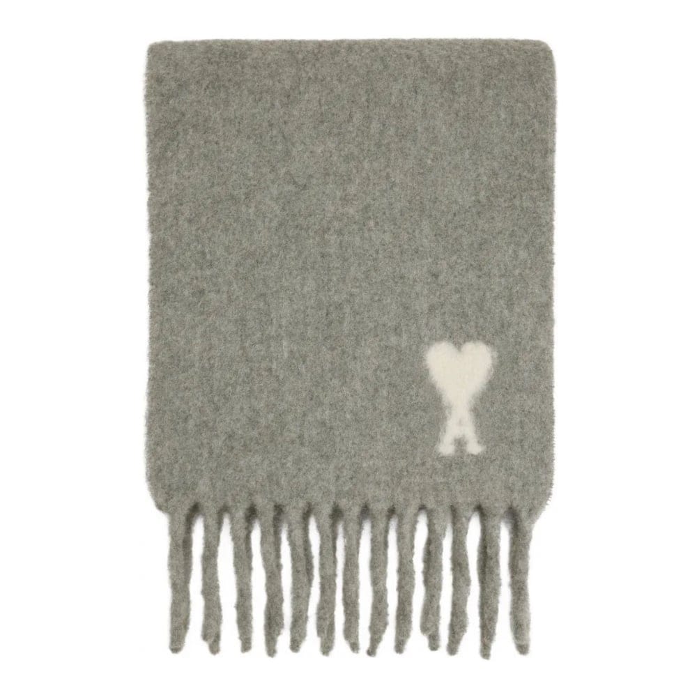 Ami paris - Foulard 'Ami De Coeur Fringed' pour Hommes