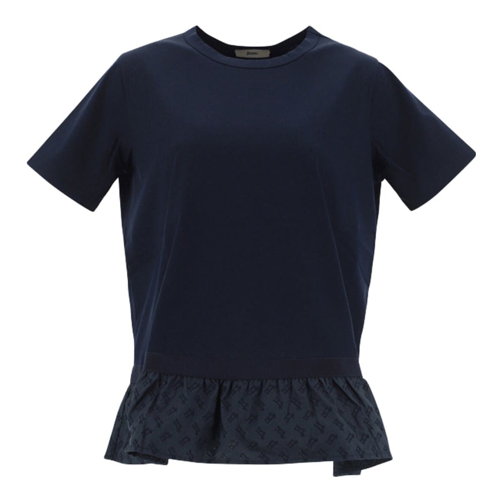 Herno - T-shirt 'Monogram Embroidered Taffeta' pour Femmes