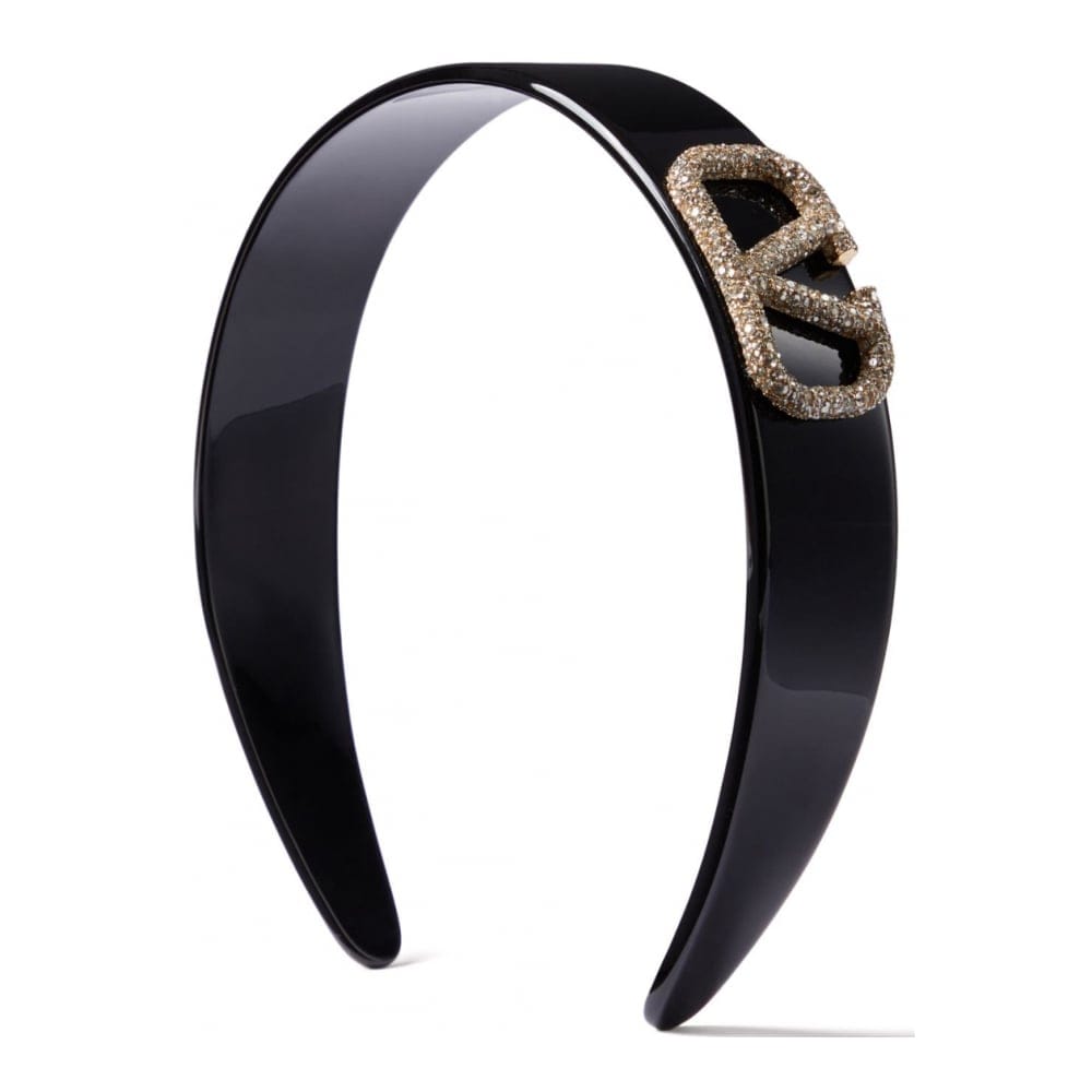 Valentino garavani - Serre tête 'VLogo Signature Crystal-Embellished' pour Femmes