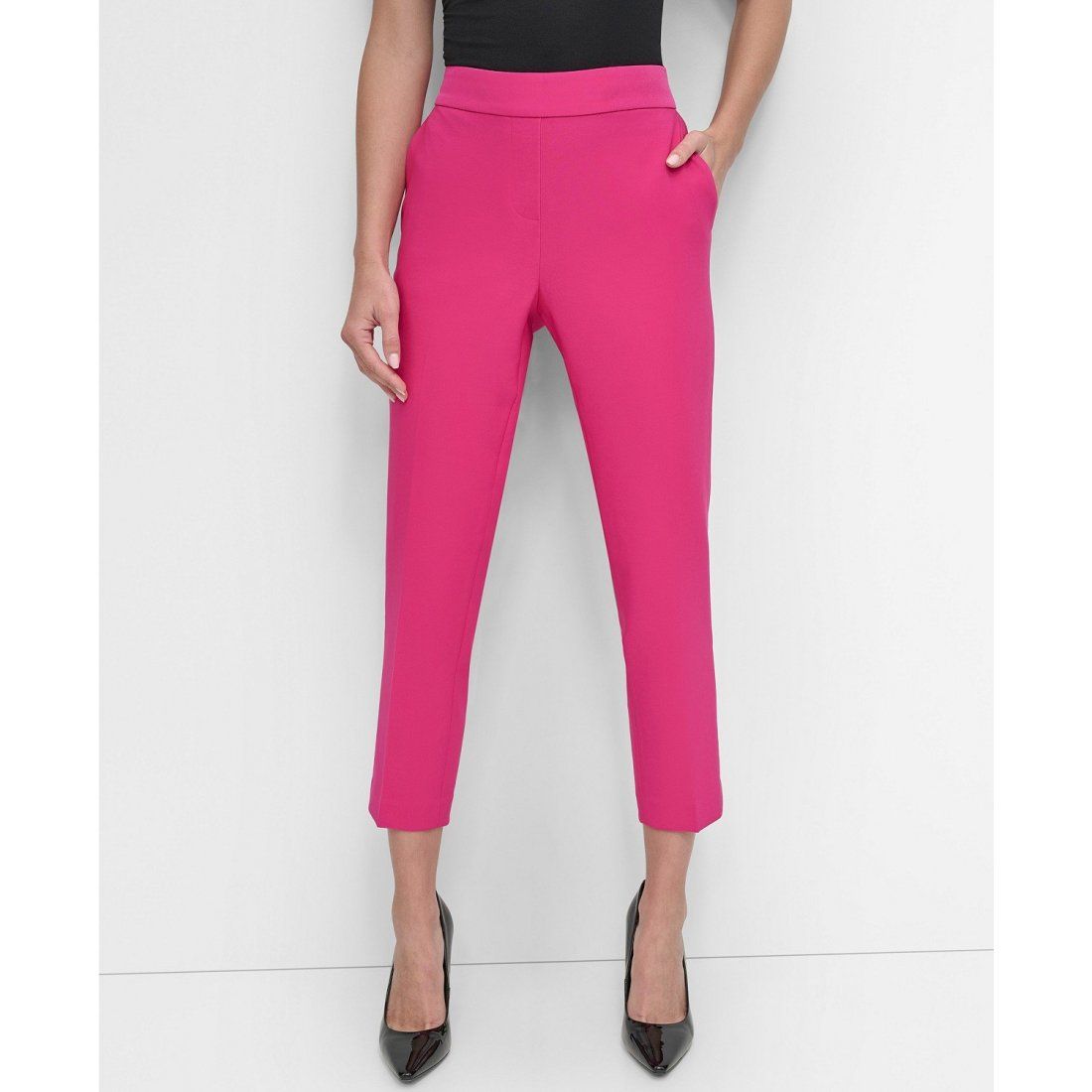 Dkny - Pantalon 'Elastic-Back Pull-On Ankle' pour Femmes