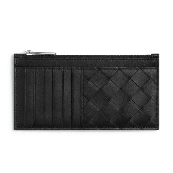 Bottega Veneta - Porte-Cartes 'Intrecciato Long Zippered' pour Hommes