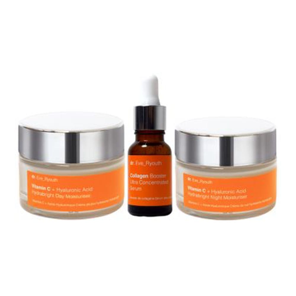 Dr. eve_ryouth - Hydratant, Sérum 'Vitamin C + Hyaluronic + Collagen Booster' - 3 Pièces
