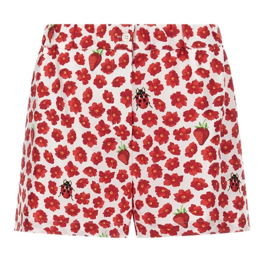 Versace - Short 'Strawberry Garden' pour Femmes