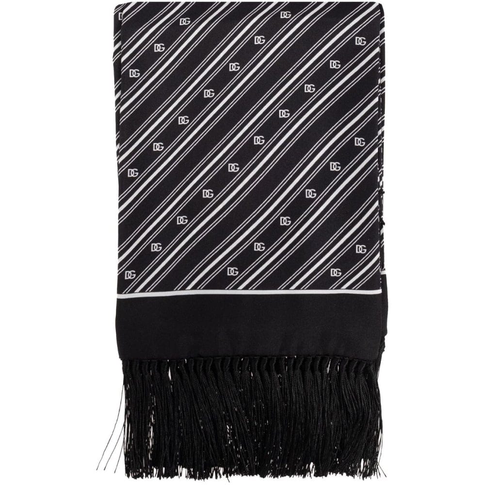 Dolce&gabbana - Foulard en soie 'Striped' pour Hommes