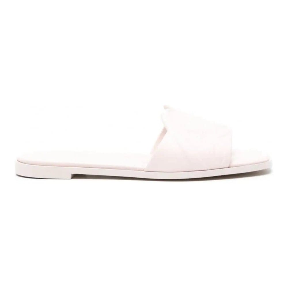Alexander mcqueen - Sandales plates 'Embossed-Logo' pour Femmes