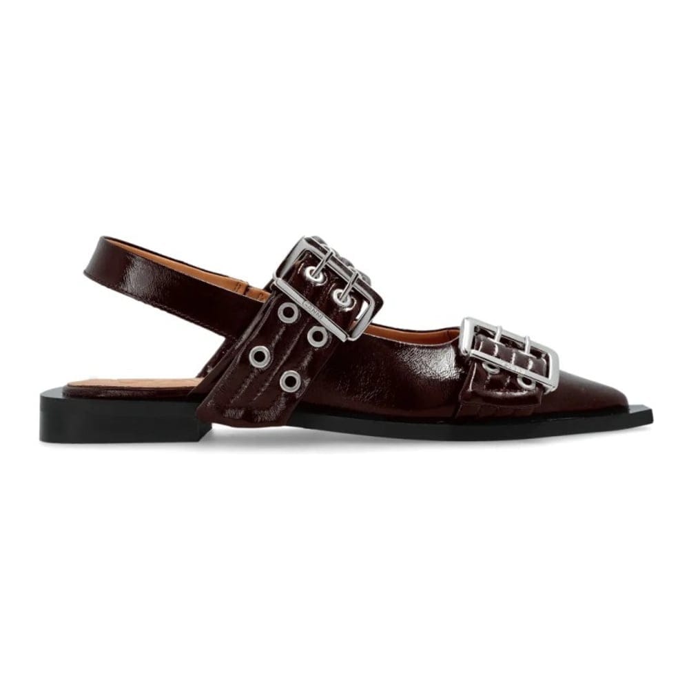 Ganni - Ballerines 'Buckle' pour Femmes