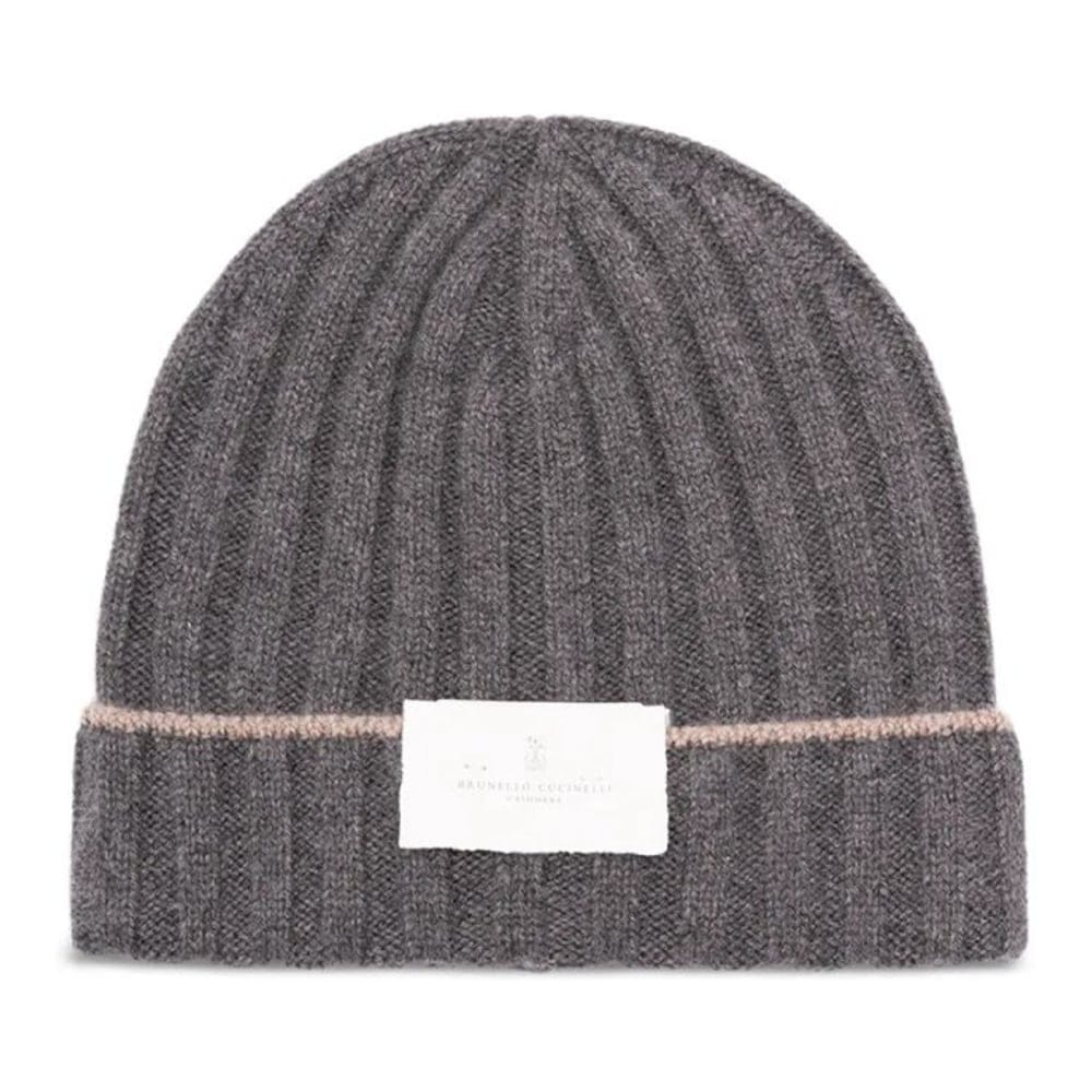 Brunello cucinelli - Bonnet 'Ribbed-Knit' pour Hommes