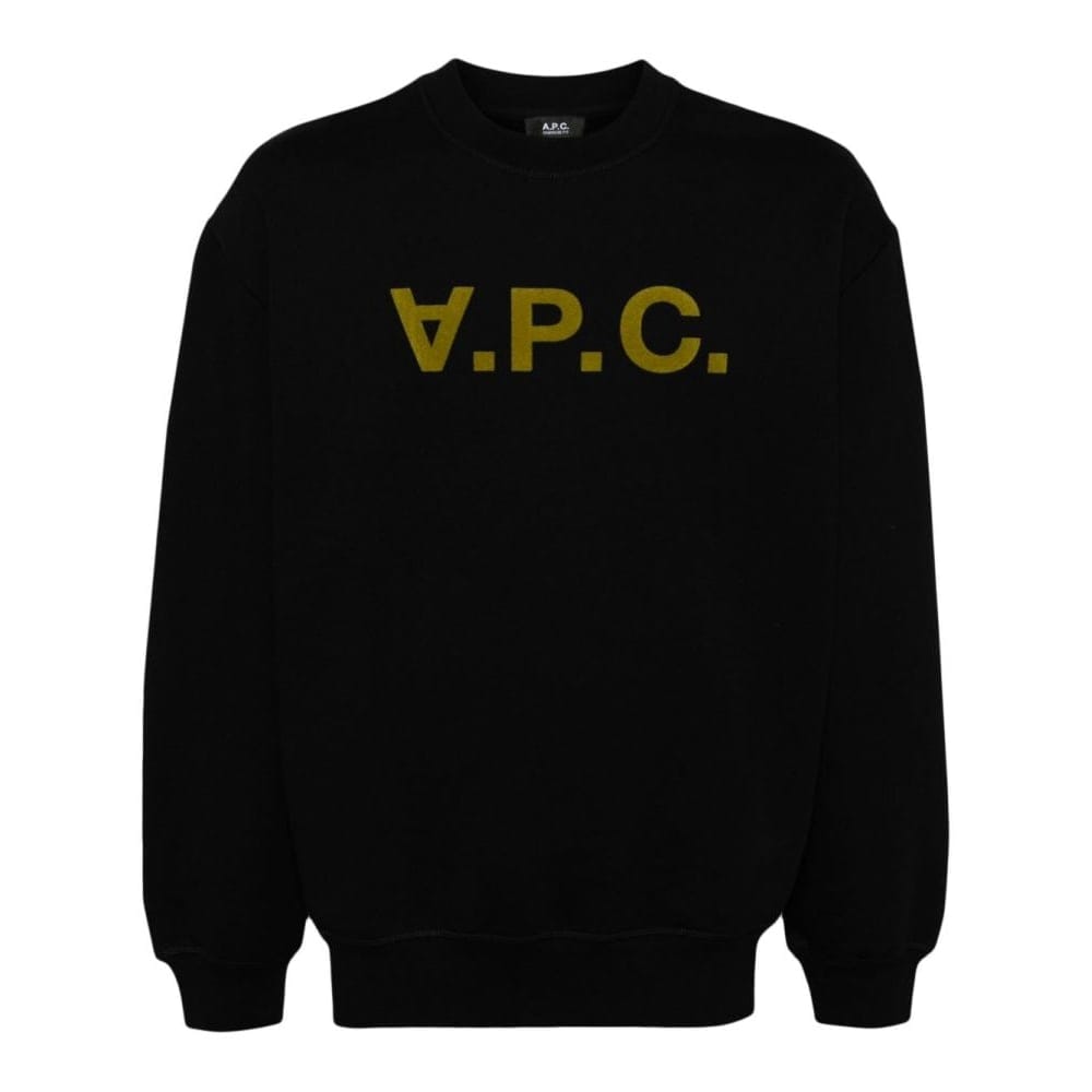 A.p.c. - Sweatshirt 'Devoré Effect Logo-Print' pour Hommes