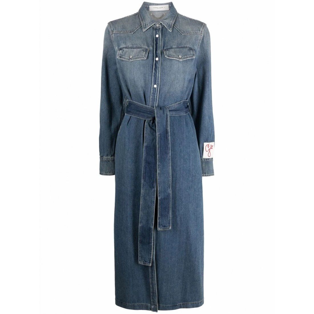 Golden goose deluxe brand - Robe en jean 'Logo-Patch' pour Femmes