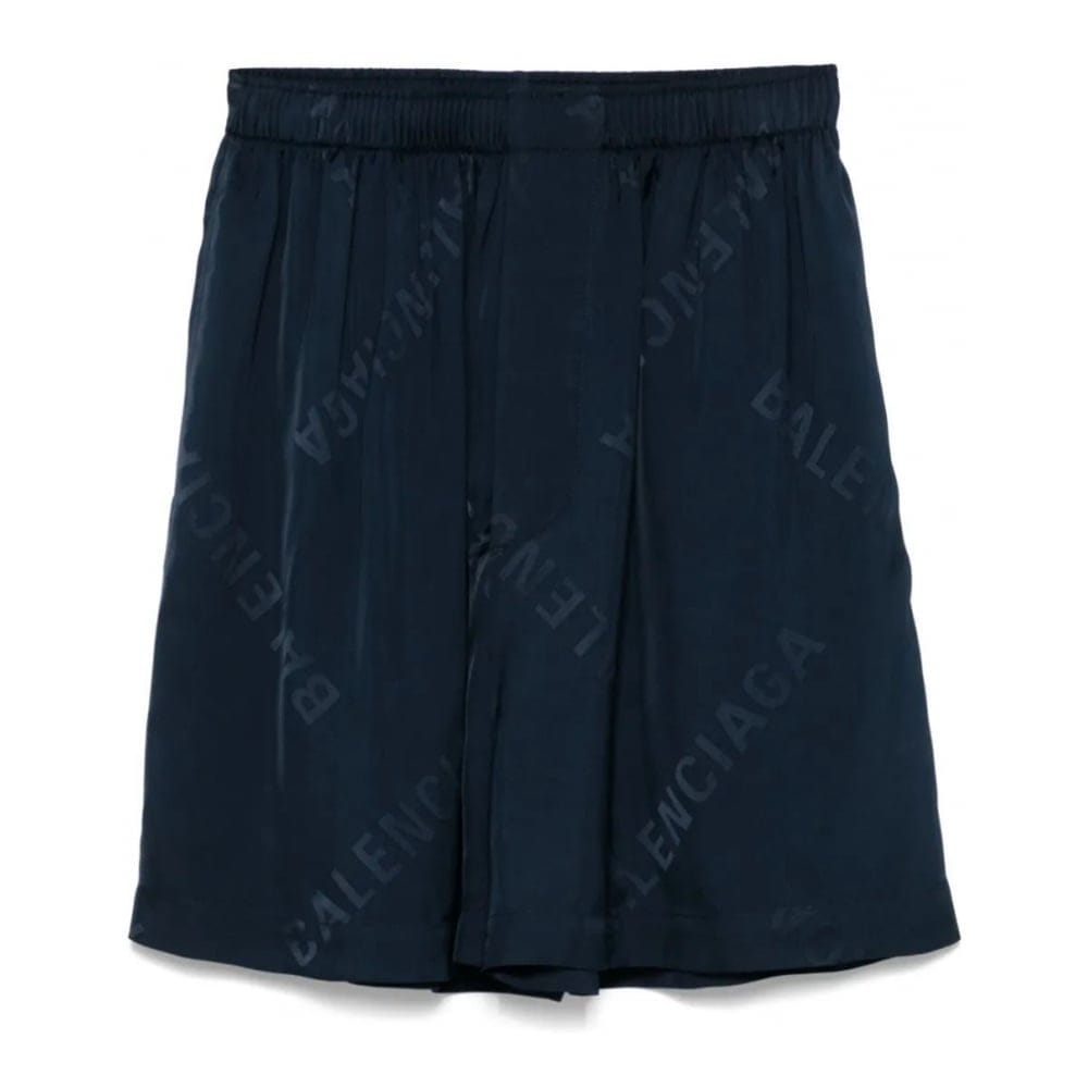 Balenciaga - Short 'Logo-Jacquard' pour Hommes