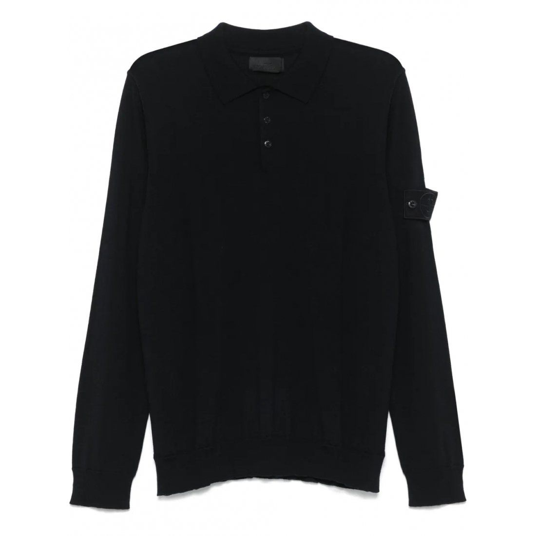 Stone island - Polo manches longues 'Compass-Badge' pour Hommes