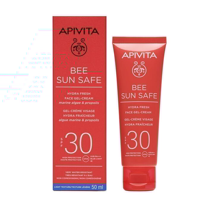Apivita - Gel-crème 'Bee Sun Safe Hydra Fresh SPF30' - Peaux sensibles, 50 ml