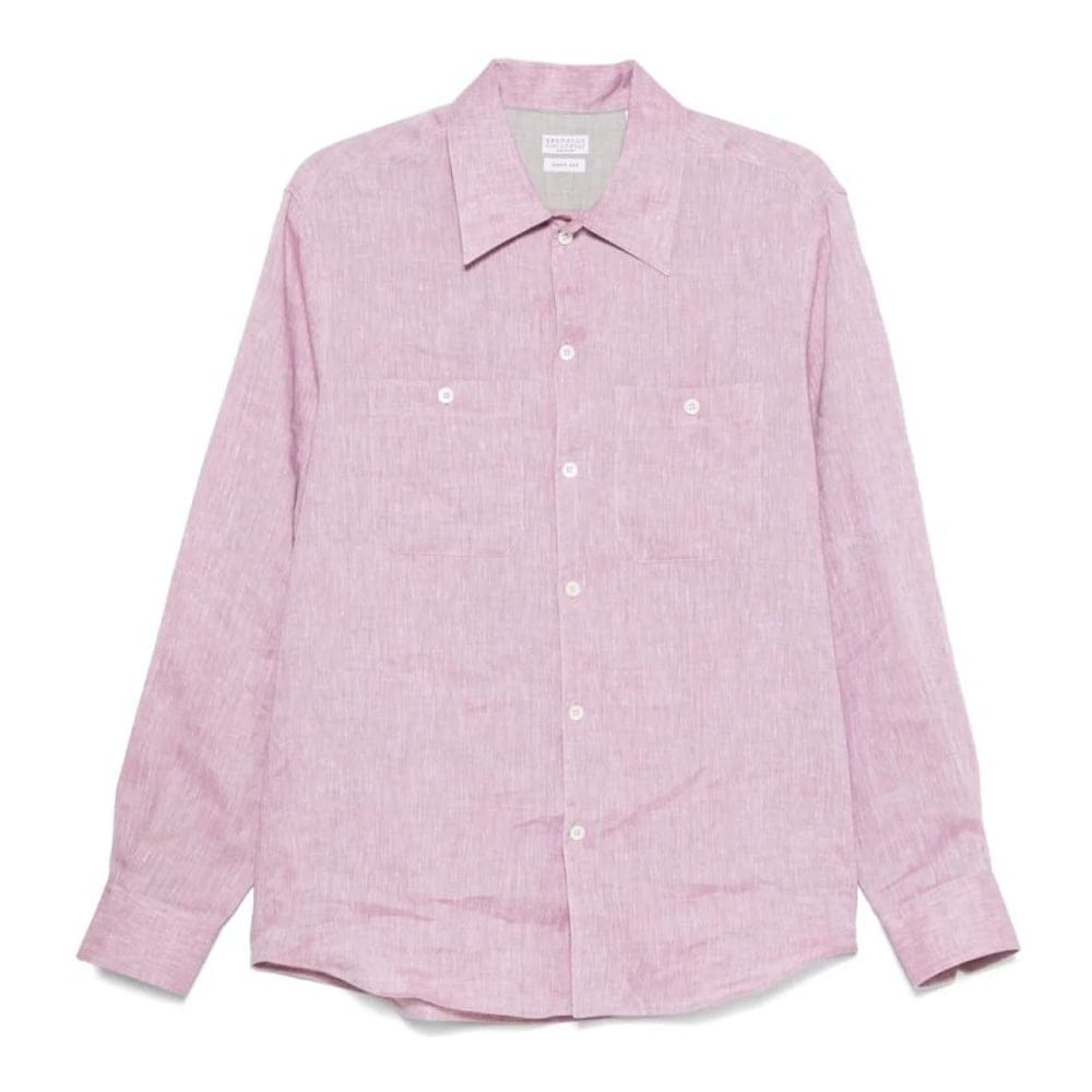Brunello cucinelli - Chemise 'Slub-Texture' pour Hommes