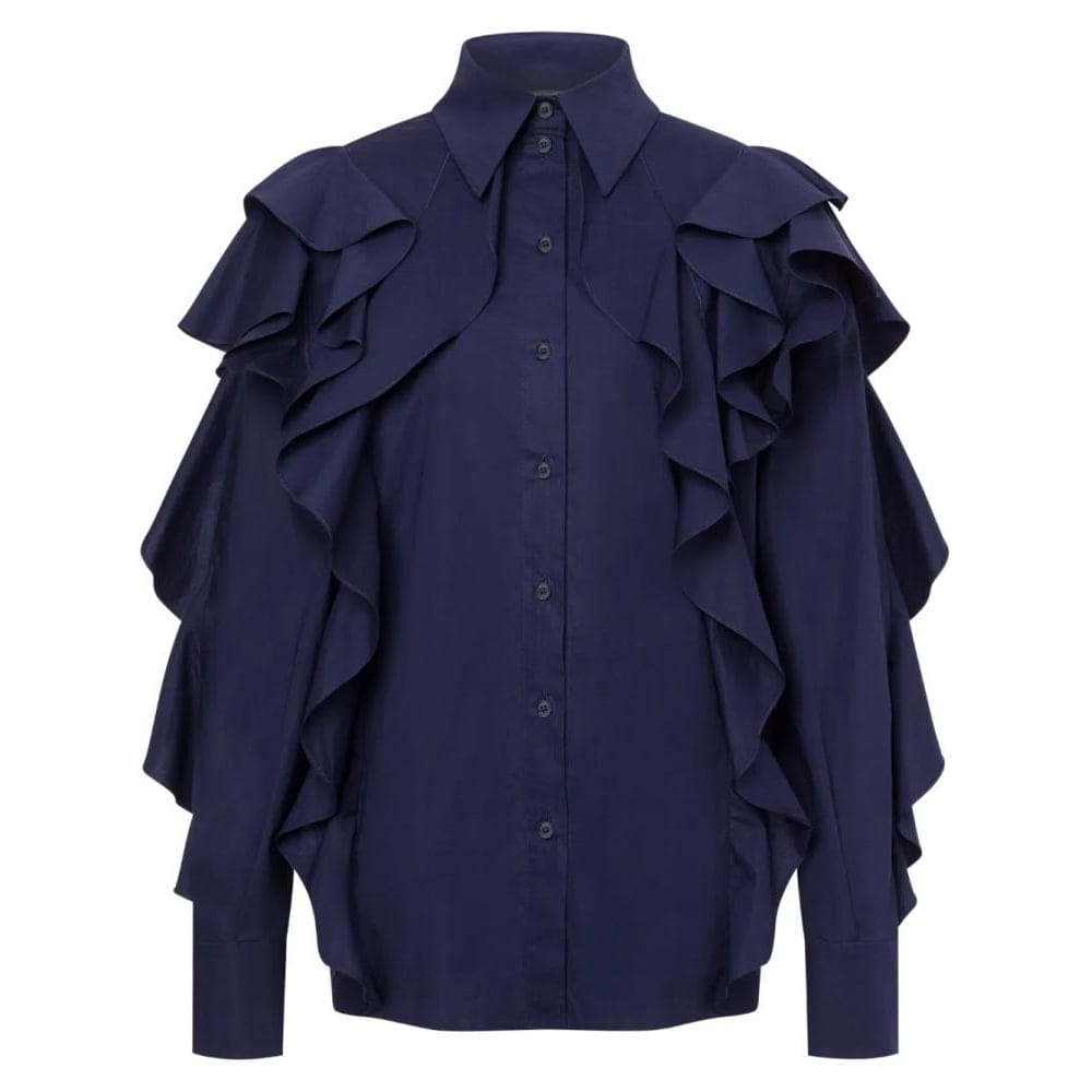 Alberta ferretti - "Chemise 'Ruffle-Detailing' pour Femmes"