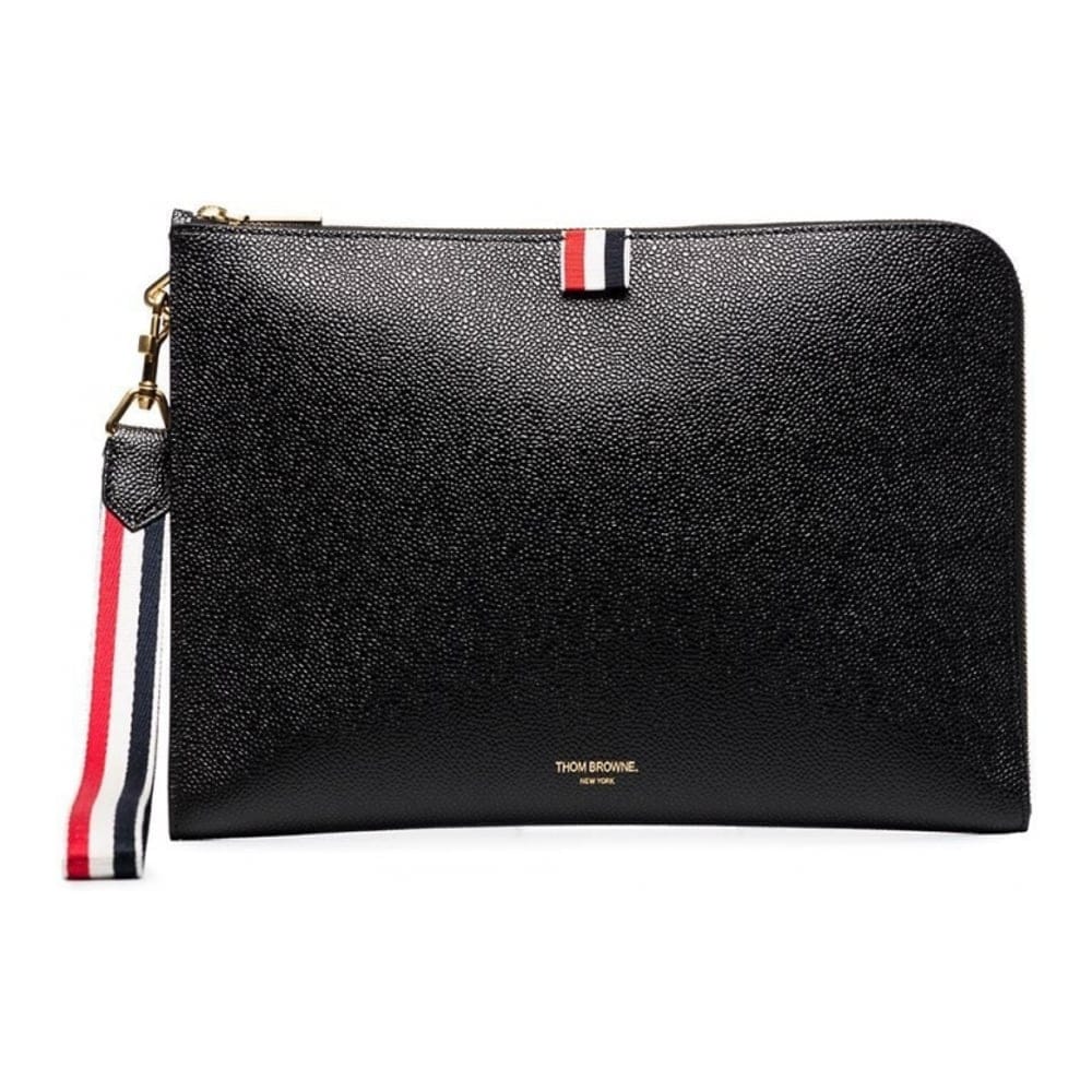 Thom browne - Pochette 'Rwb Strap Medium Gusset' pour Hommes