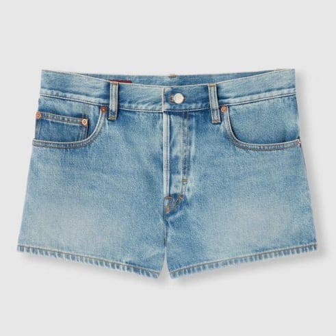 Gucci - "Short en jean 'Stonewashed' pour Femmes"