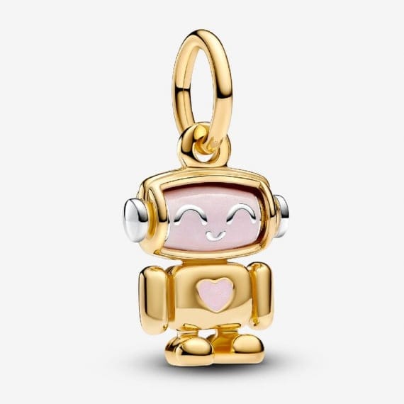 Pandora - Charm 'Spinnable Face Robot Dangle' pour Femmes