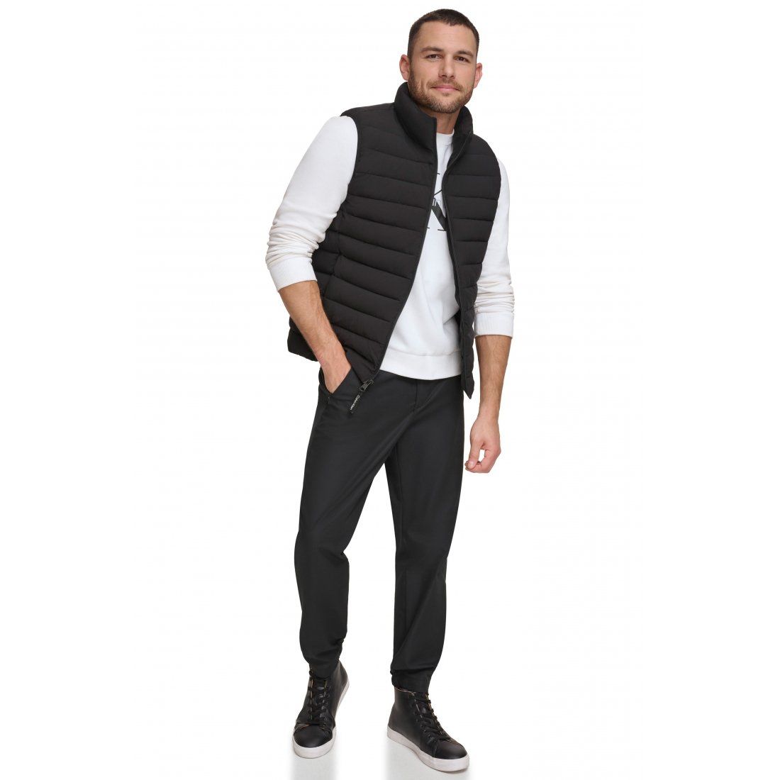 Calvin klein - Hommes's 'Stretch Water Resistant' Gilet