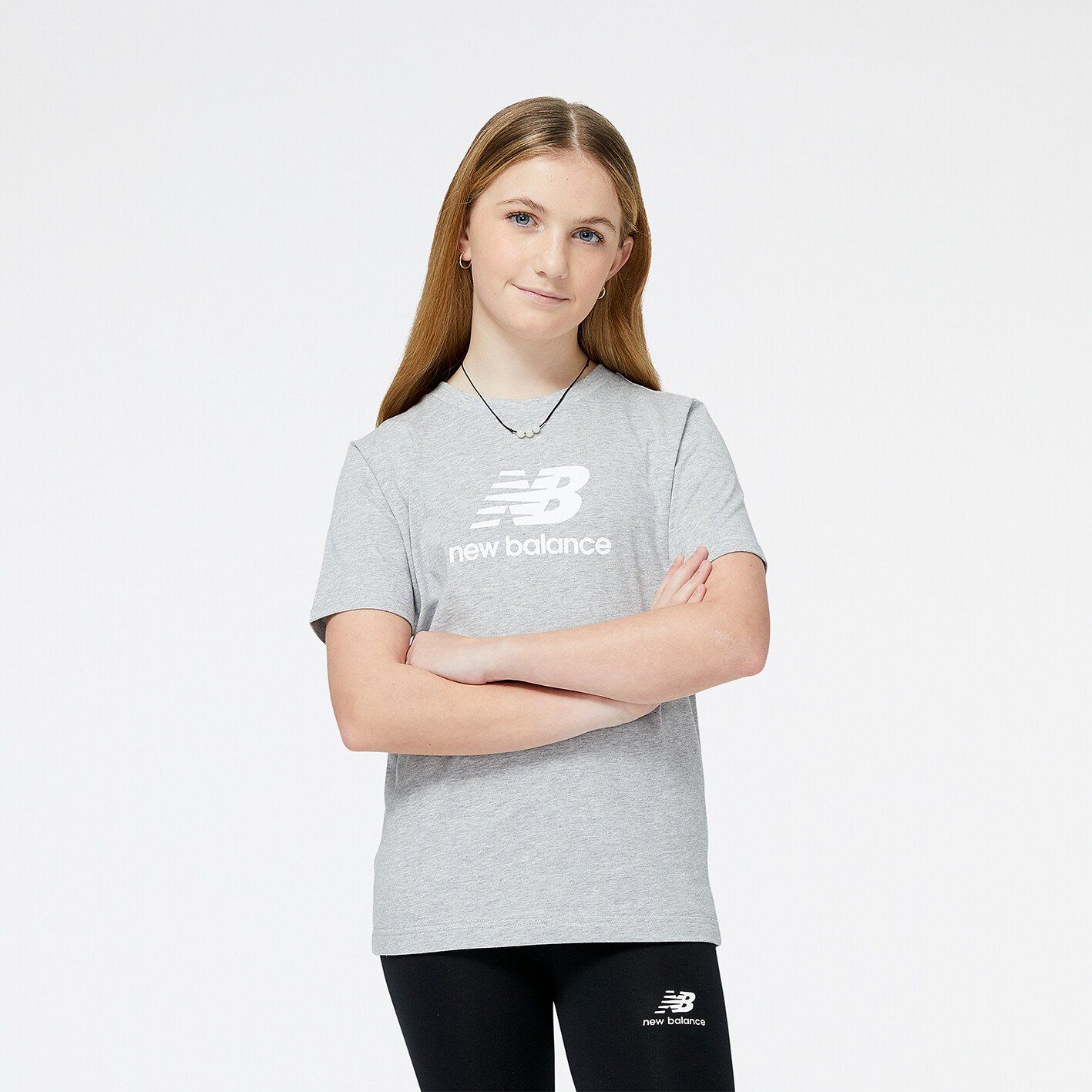 New Balance - Y Essentials Stacked Logo T-Shirt